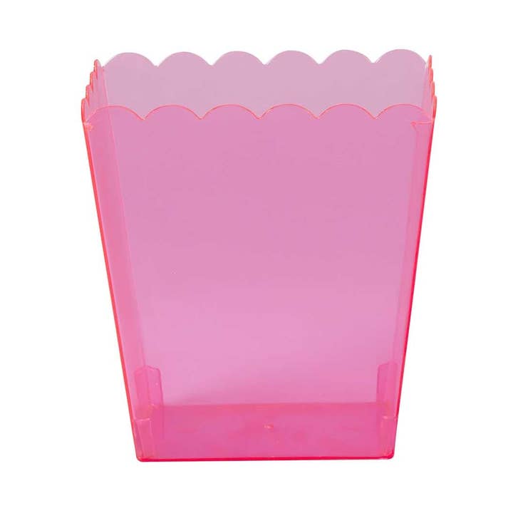 Plastic Scalloped Container 6" - Pink and other Purchase Wholesale plastic containers voor kaarsen. Free Returns & Net 60 Terms on Faire trending on Faire.