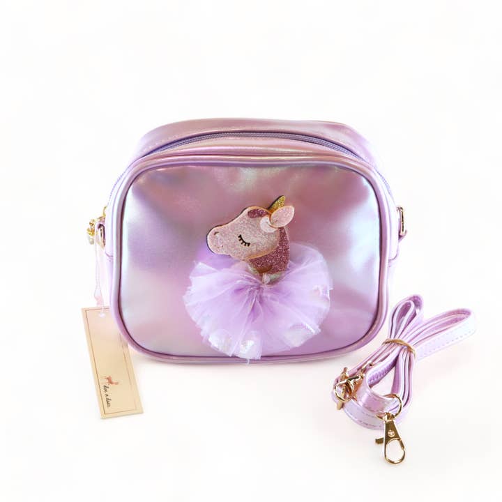 Doe a Dear - Wholesale Crossbody Bag - Kids - P30 B1283 Unicorn Holographic Purse (3 Colors)