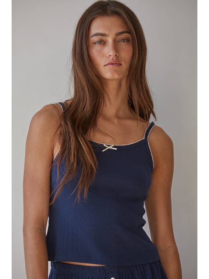 By Together - Wholesale Camisole - Women's - L8623 | Knit Polyester Rayon Spandex Pointelle Ribbed Cami2