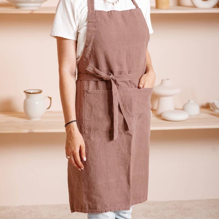 LinenQ – wholesale Apron – Adjustable linen apron in various colors