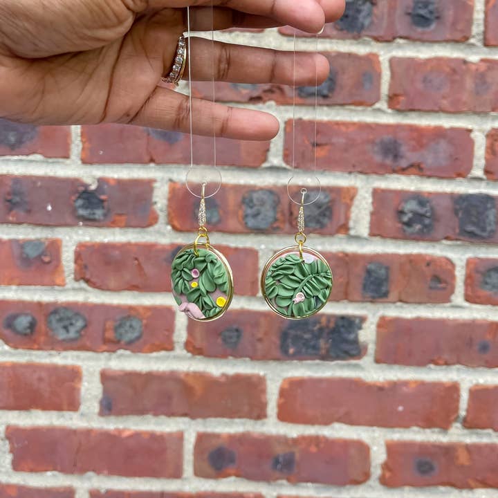 Flowers Polymer Clay Earrings for wholesale by Aura Simply Creates