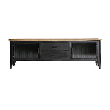 Kodu - Wholesale Console Table - Black iron TV stand measuring 165x45x52cm0