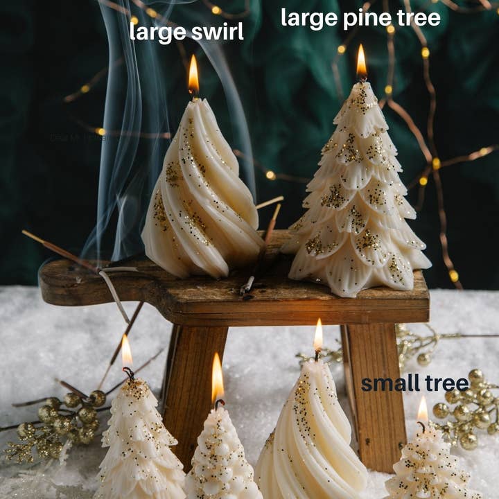 Ritual Spirit ltd - Wholesale Novelty candle - Winter Whisper Glow Christmas trees2