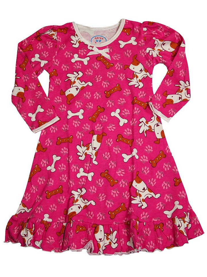 Eastern Off Price - Wholesale Nightdress - Kids - Sara's Prints Toddler Girls Long Sleeve Gown Multi Prints Ru15