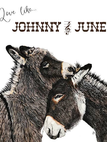 Tea Towel - Johnny and June (Love like) for wholesale by DOLLY ESTELLE