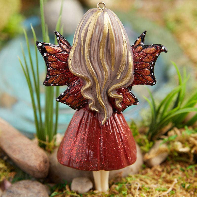 Factory Direct Craft - Wholesale Decorative Tabletop Object - 3" Resin Mini Hints of Gold Fantasy Fairy Figurine2