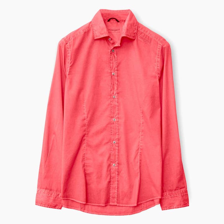 Slim-fit Stretch Poplin Shirt - Fragola for wholesale by Ploumanac’h