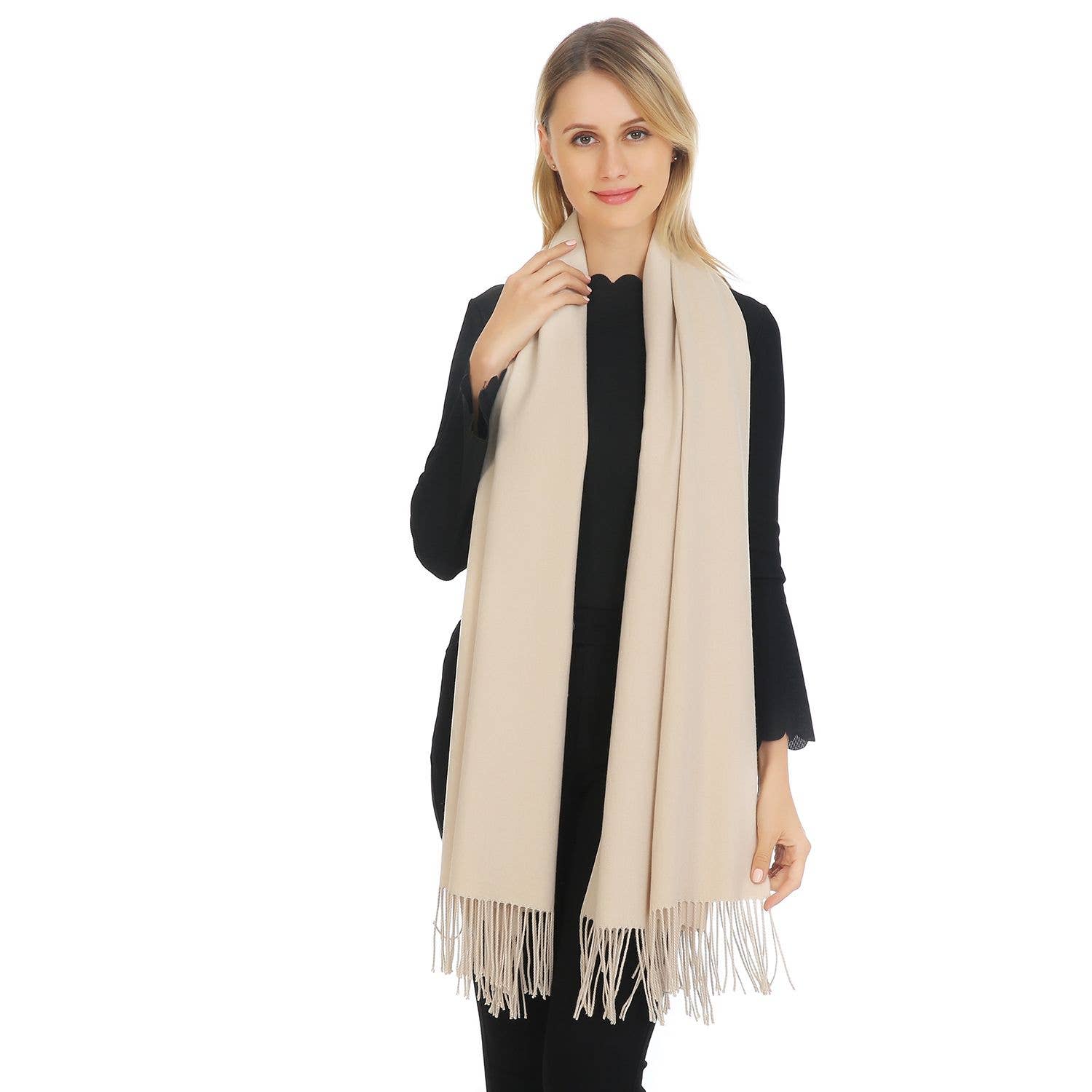 PEACH ACCESSORIES – wholesale Scarf – Women's – Plain Pashmina Scarf A00130