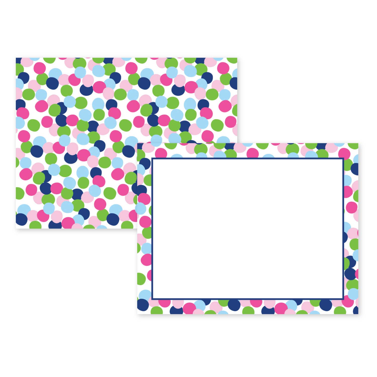 Donovan Designs - Wholesale Stationery/Notecard Set - MULTI DOT BOUTIQUE  FLAT CARDS0