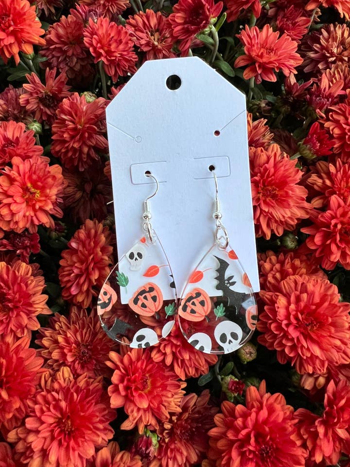 Goin’ batty Teardrop earrings for wholesale by Sophie and Co