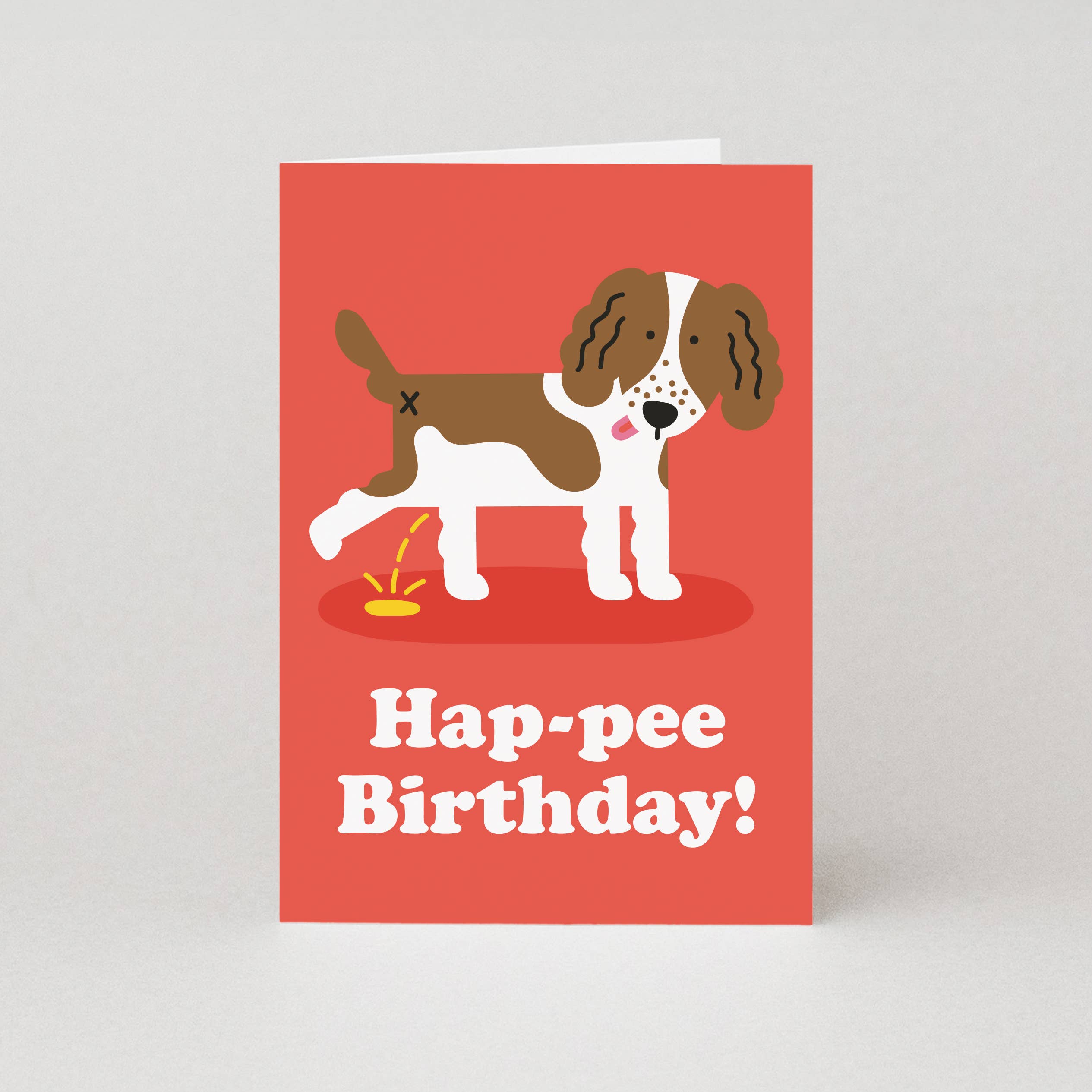 Studio Boketto - Wholesale Birthday Card - Hap-Pee Dog Birthday Card | Funny Birthday Greeting Cards