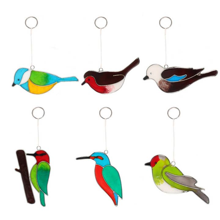 Something Different Wholesale - Wholesale Suncatcher - Set of 24 British Bird Suncatchers on Display