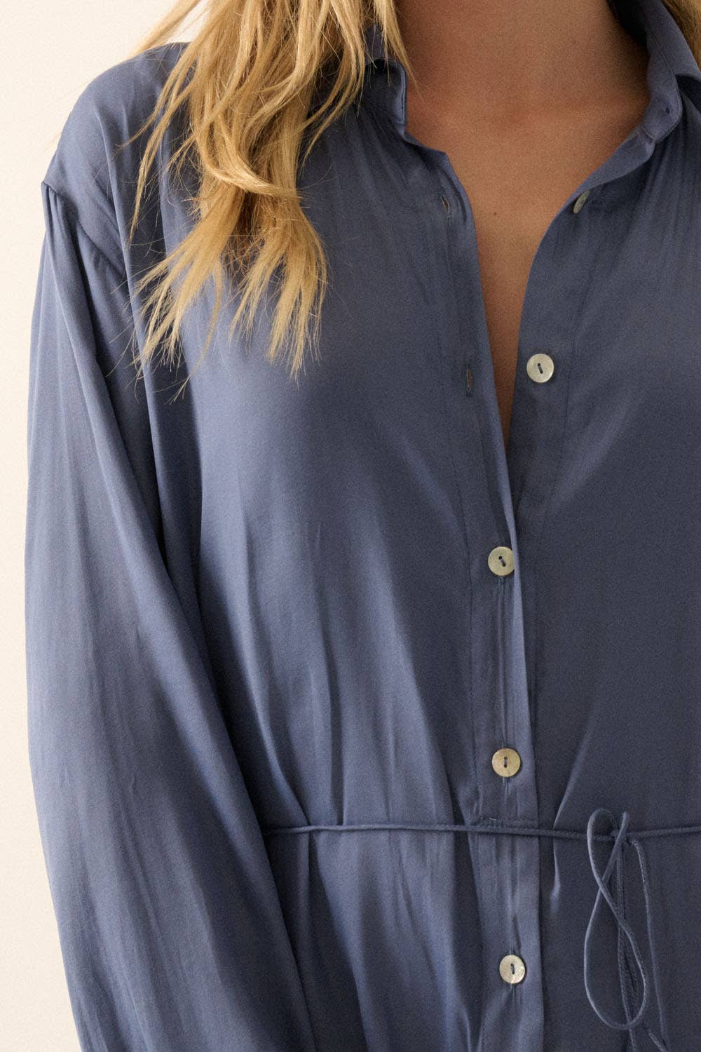 Promesa USA – Romper - Mulher por atacado – Macaquinho sólido de cetim com botão, cintura alta e cinto19