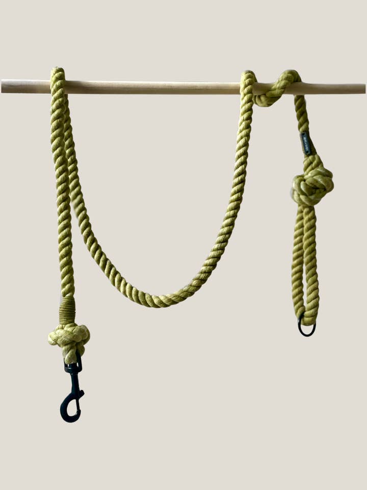 Sage Roper Leash for wholesale by Boho + Bark