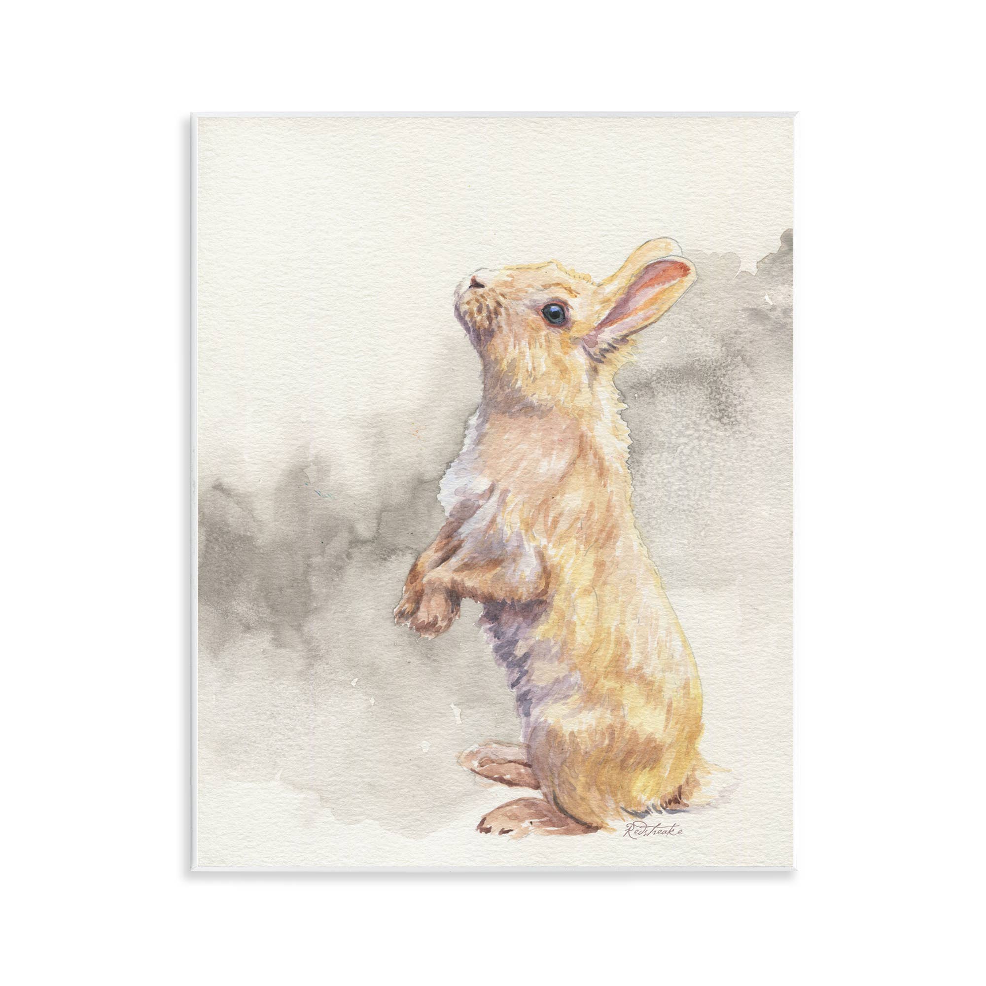 Stupell Industries - Wholesale Wall Decor - Kids & Baby - Standing Bunny Watercolor Wall Plaque Art0
