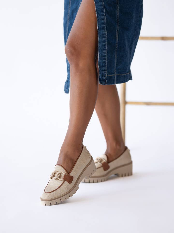 Mocassim Plat Leather Bege Mara 08 - Spring Summer 2025 for wholesale on Faire0