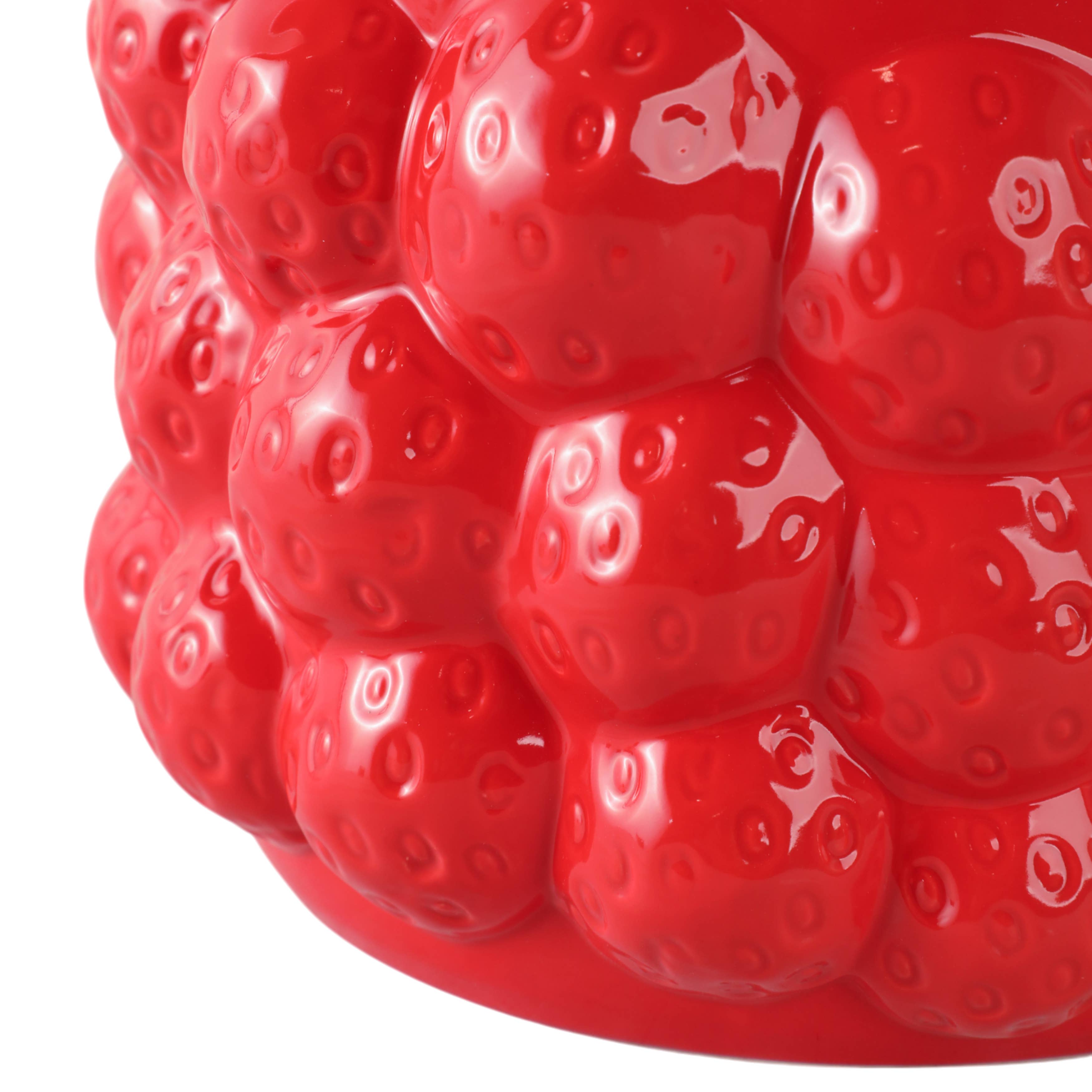 Sagebrook Home - Wholesale Plant Pot - Ceramic Strawberries Flower Planter Pot - Red, 7 in.7