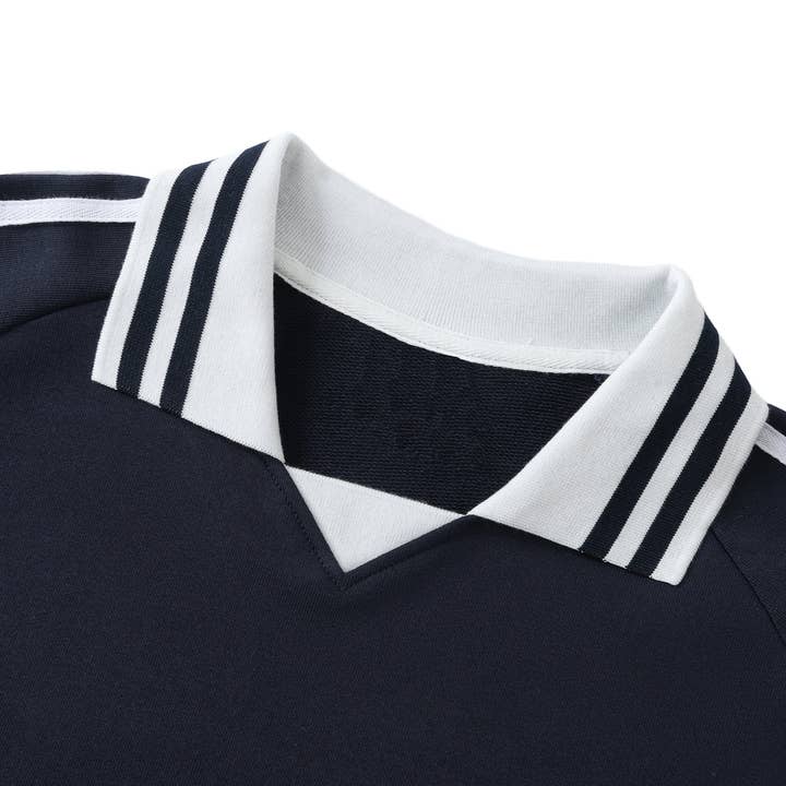 YUDAE - Wholesale Sweatshirt - Unisex - Contrast Striped Lapel Collar Sweatshirt9