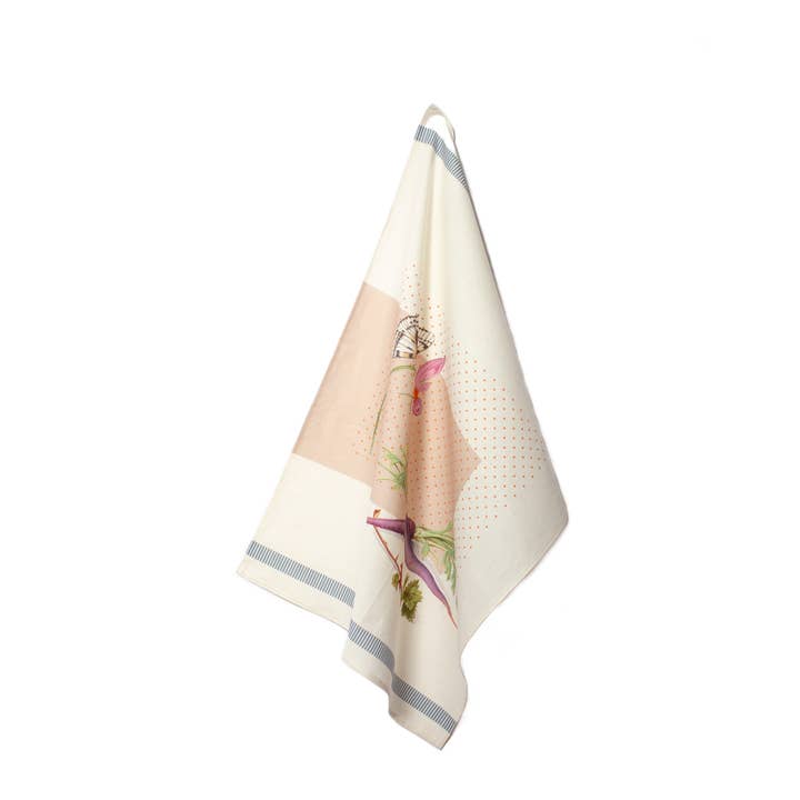 Hellen van Berkel HeartMadePrints - Wholesale Tea Towel - Carrot tea towel 100% cotton1