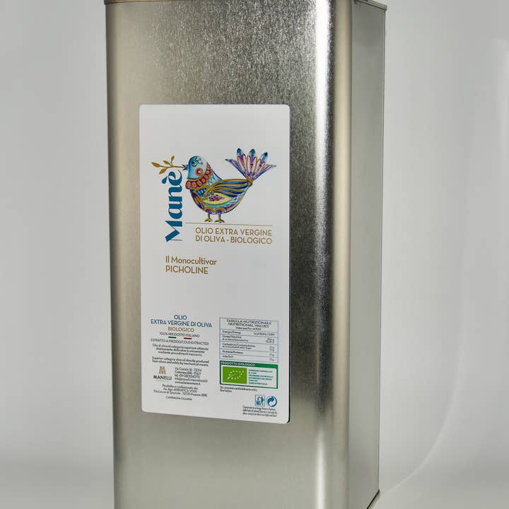 Manè - Excellence Made in Puglia - Wholesale Olive Oil - Monocultivar PICHOLINE - Olio Extra Vergine Oliva Biologico1