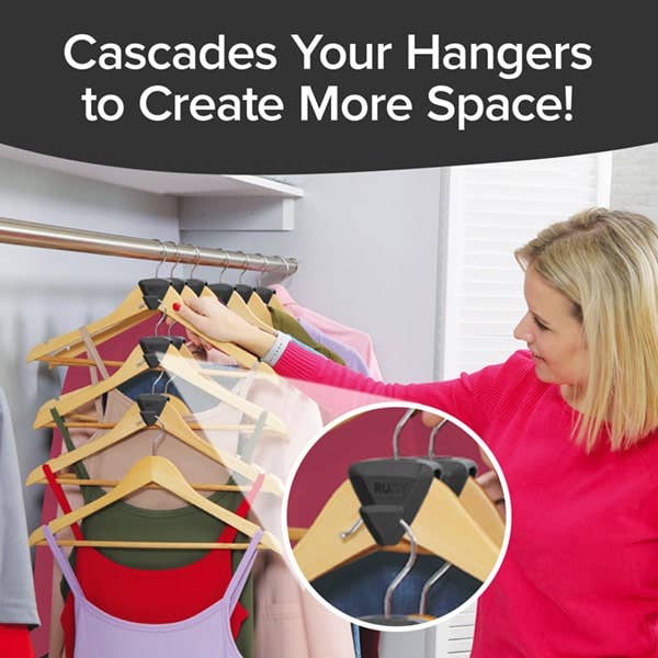 BulbHead - Wholesale Clothes Hangers - Ruby Space Triangles Ultra-Premium Hanger Hooks | 18 pcs6