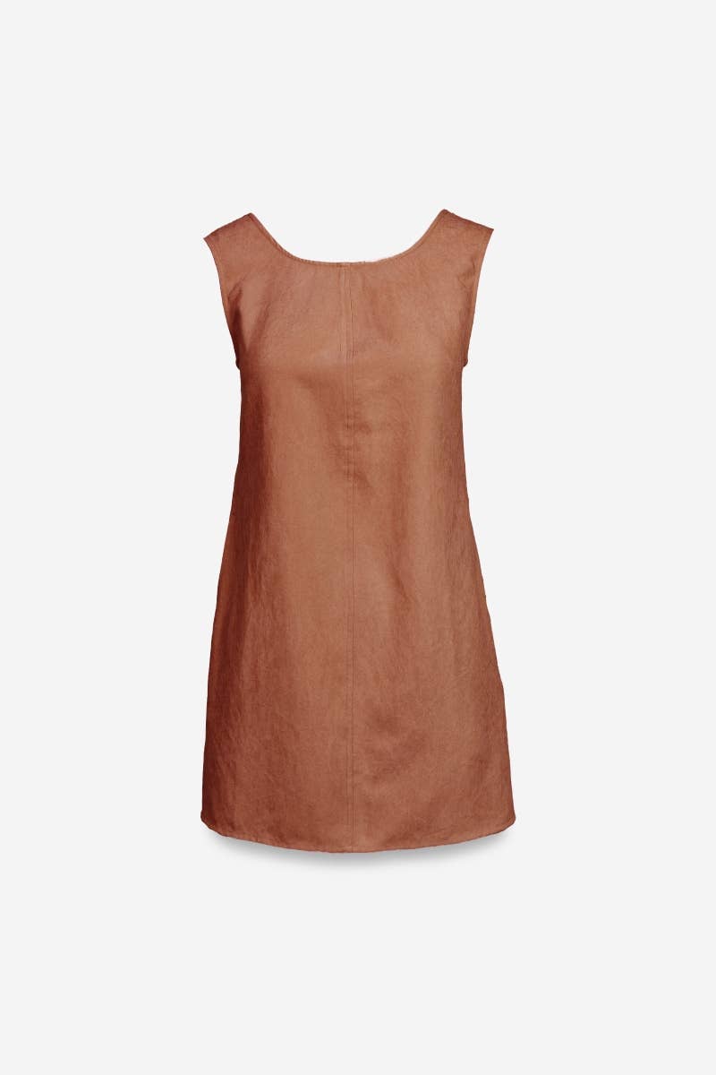 Naked Zebra - Wholesale Dress - Women's - Sleeveless Soft Matte Mini Shift Dress9