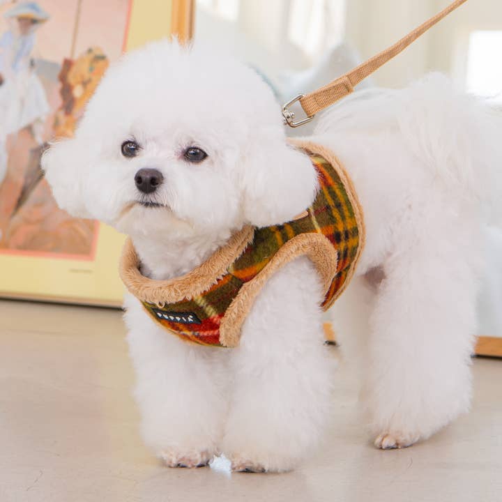 Puppia International Inc. - Wholesale Pet Harness - Dog - NORMAN VEST DOG HARNESS STEP-IN PLAID