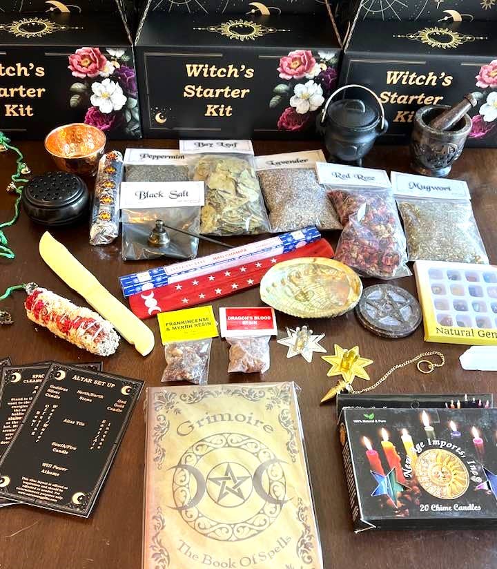 Aura Song Gifts - Wholesale Meditation Supplies - Witch's Starter Kit with 75 items2