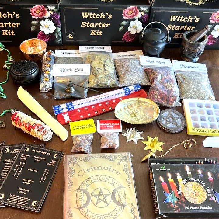 Aura Song Gifts - Wholesale Meditation Supplies - Witch's Starter Kit with 75 items2