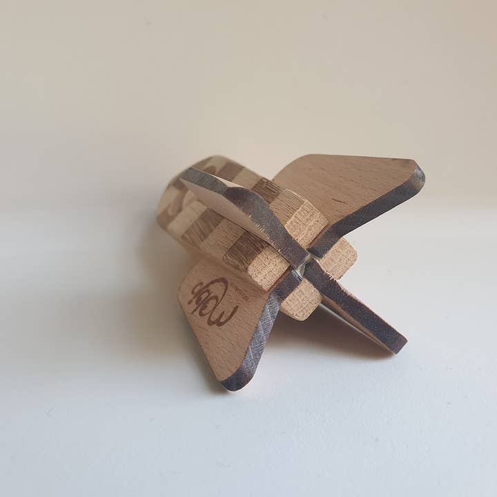 Mobjo - Wholesale Wood Toy - Kids - Wooden space rocket. Handmade. SpaceJo1