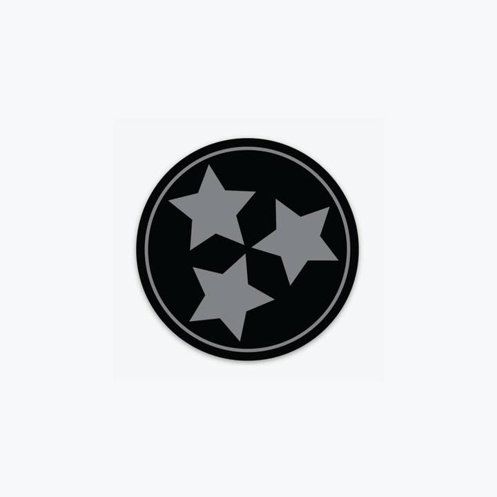 Cotton Mule - Wholesale Sticker - Black Tristar Sticker