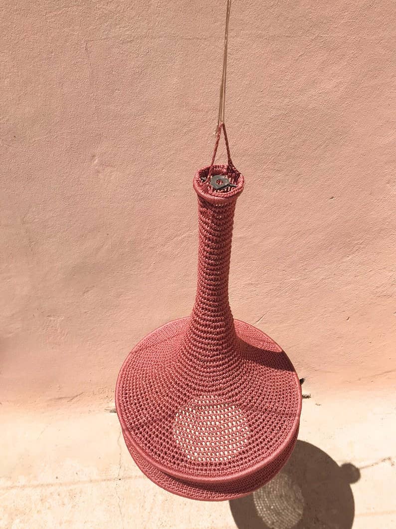 martitec – Engroshandel Lysekrone/pendellampe – Moderne hæklet lampe | Boho lys vedhæng | Rustik lampshad 6