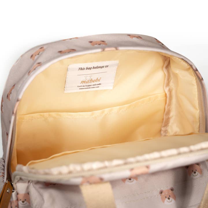 Mabebi - Wholesale Backpack - Kids - Denver backpack | Bear | Beige5