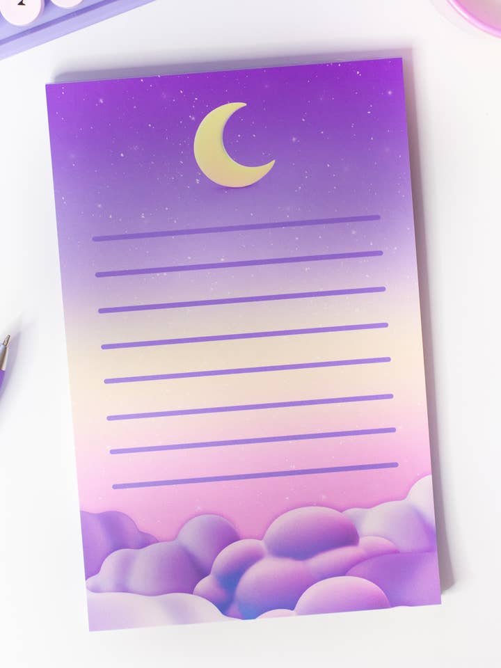 Bloc-notes Moon pour la vente par Kate & Kris