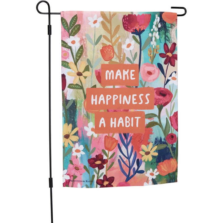 Happiness Garden Flag for wholesale by Primitives by Kathy