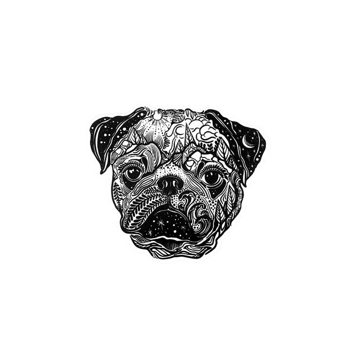 Wild Slice Designs - Wholesale Sticker - Pug dog Sticker