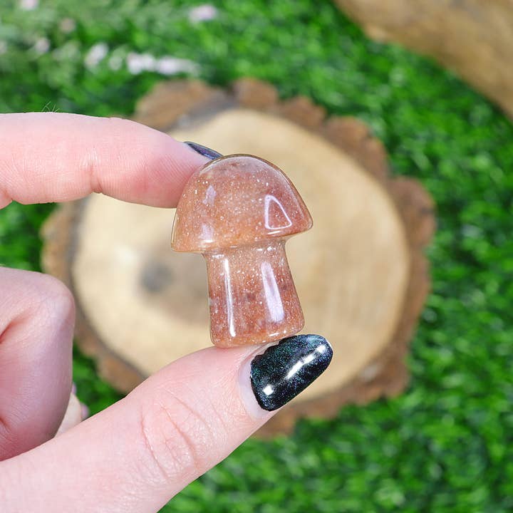 Natures Artifacts Inc - Wholesale Spiritual Stone/Crystal - Red Aventurine Mini Mushroom7