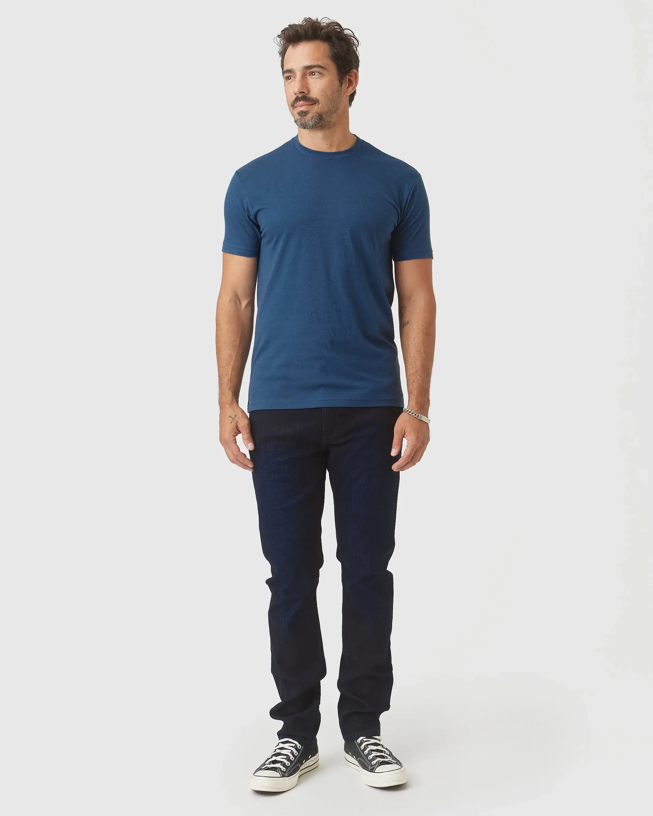 True Classic - Wholesale T-Shirt - Men's - Short Sleeve T-Shirt | Crew Neck | Deep Sea Blue 5