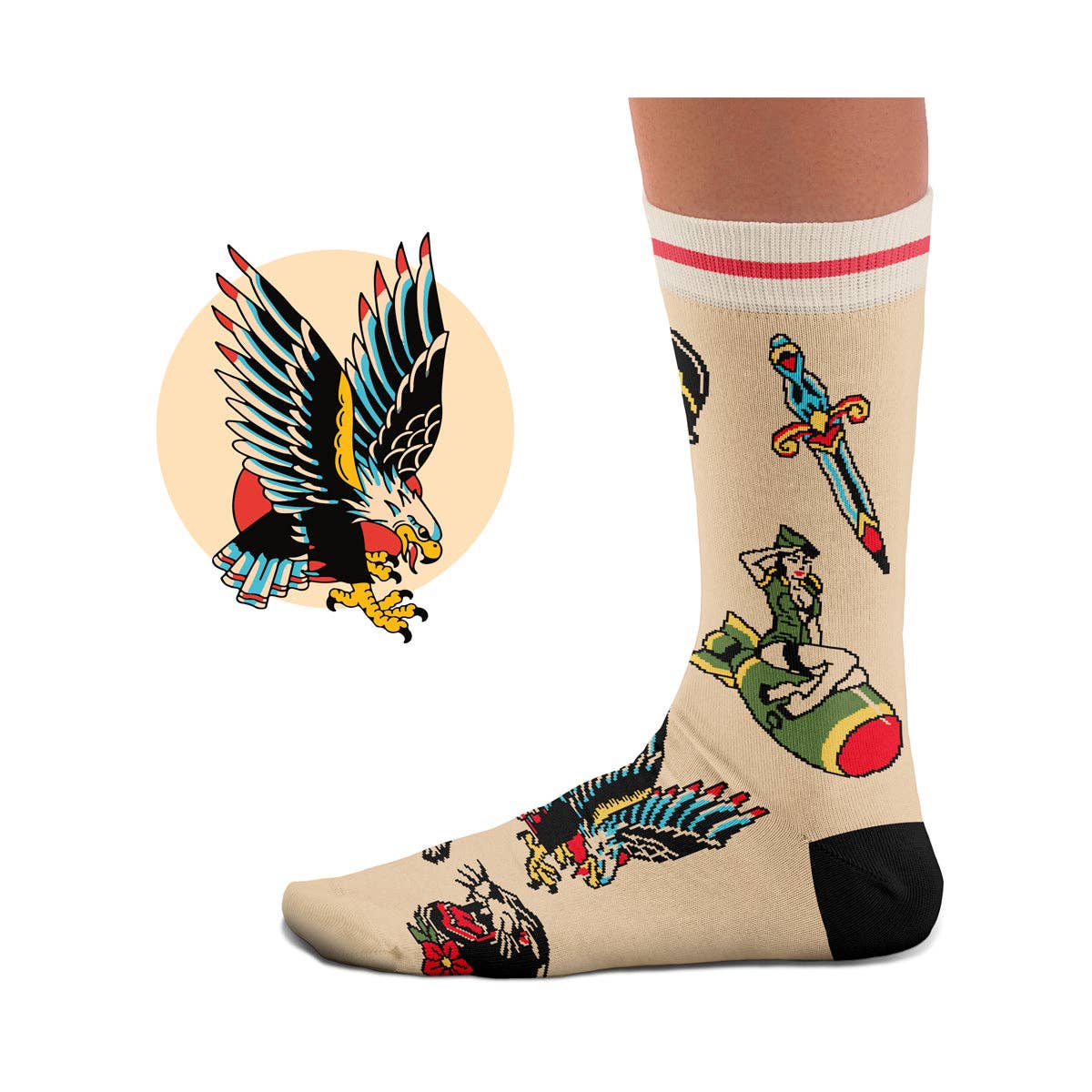 Sock Affairs - Wholesale Socks - Unisex - American War Tattoo Socks1
