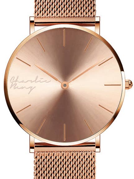 Rose Gold Rose Watch for wholesale by Charlie Benz