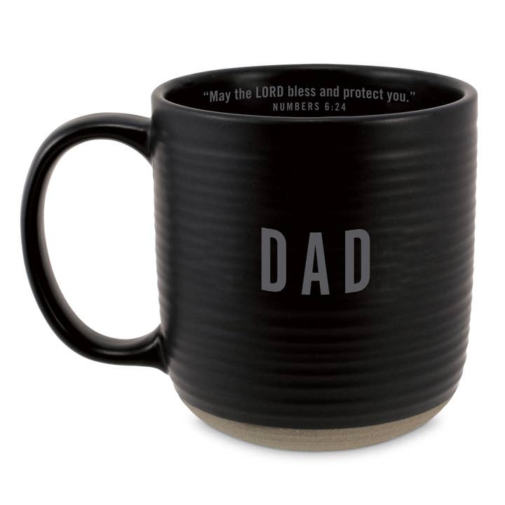 Dicksons - Wholesale Coffee Mug - LCP Coffeecup Textured Dad Black 20Oz