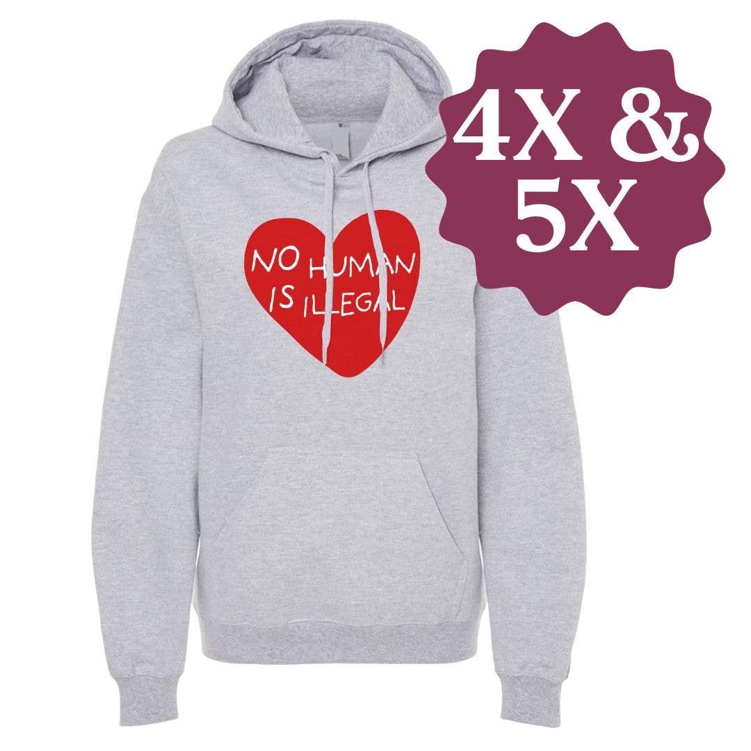 Kind Cotton - Wholesale Hoodie - Unisex - No Human Is Illegal Pullover Fleece1