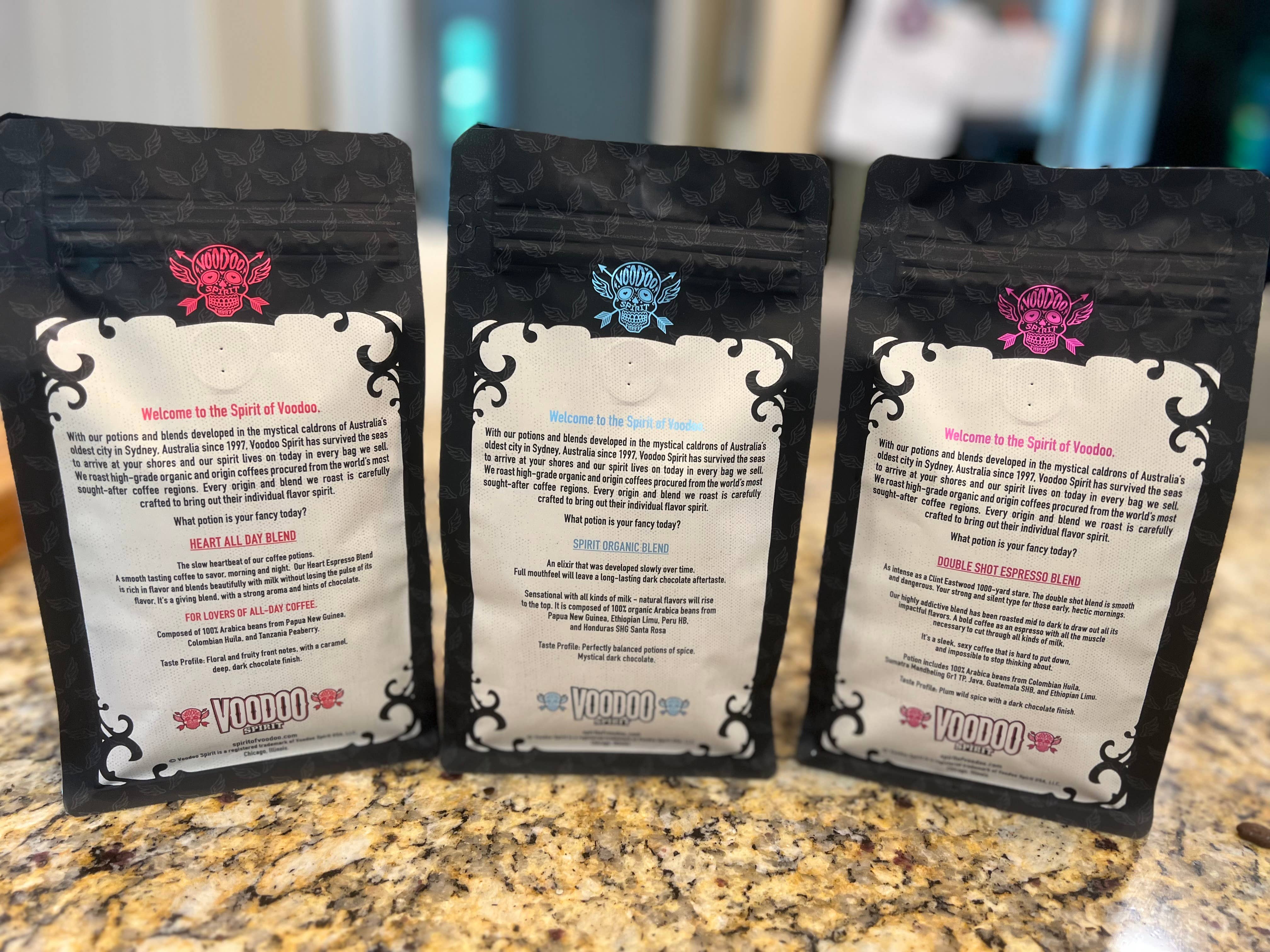 Voodoo Spirit Coffee - Wholesale Coffee Beans - Voodoo Spirit Coffee - Three Potion Sampler Case2