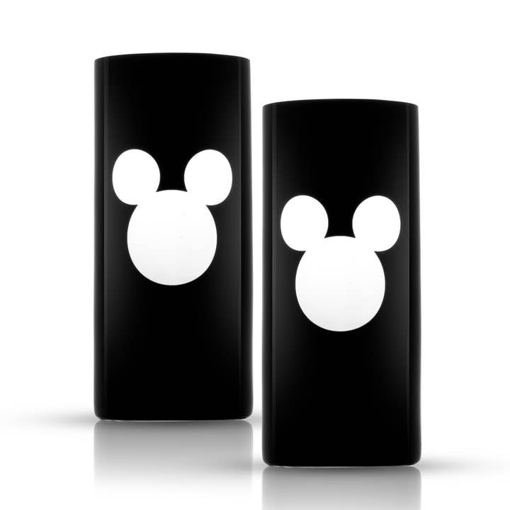 JoyJolt – Copo de coquetel/álcool por atacado – Conjunto com 2 Copos Altos de Luxo Mickey Mouse™ da Disney0