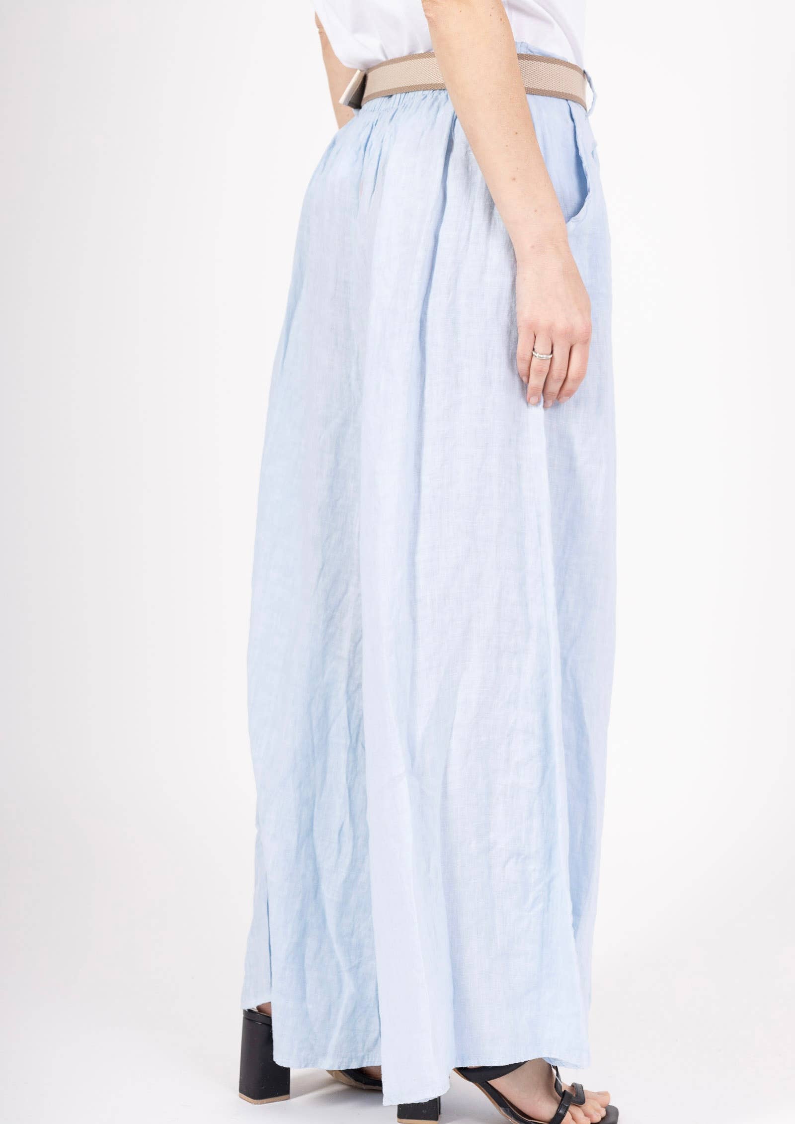 LINEN & COTTON HOUSE - Wholesale Pants - Women's - 22503 100% LINEN TROUSERS WITH BELT AND POCKETS26