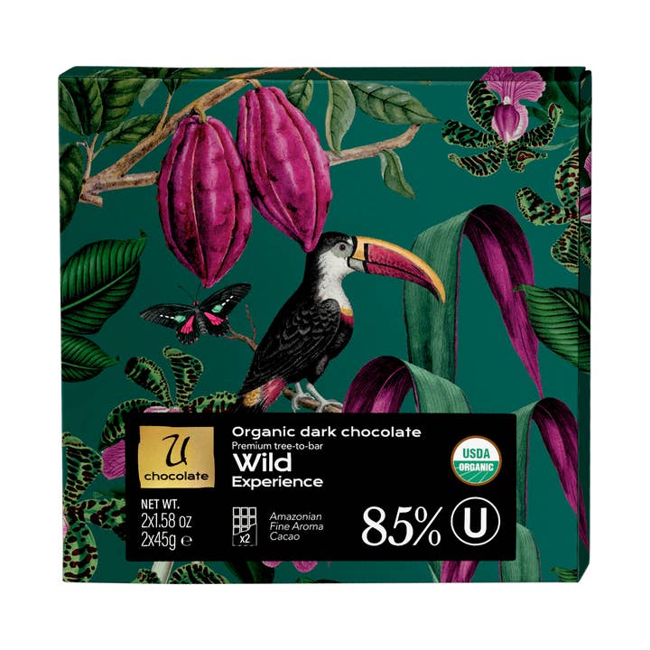 Wild Experience | 85% Dark Chocolate Bars for wholesale by U Chocolate
