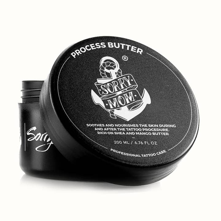 Tatovningsproces smør for engroshandel hos Sorry Mom