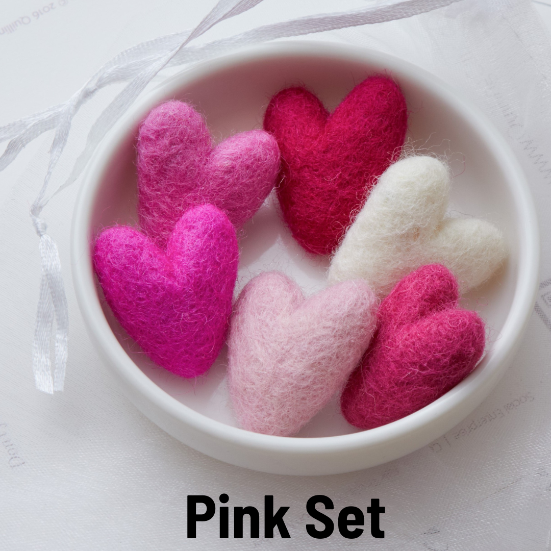 Your Heart's Content - Wholesale Decorative Tabletop Object - Wool Heart Sets, Valentines Day, Bowl Filler, Gifts for Her1