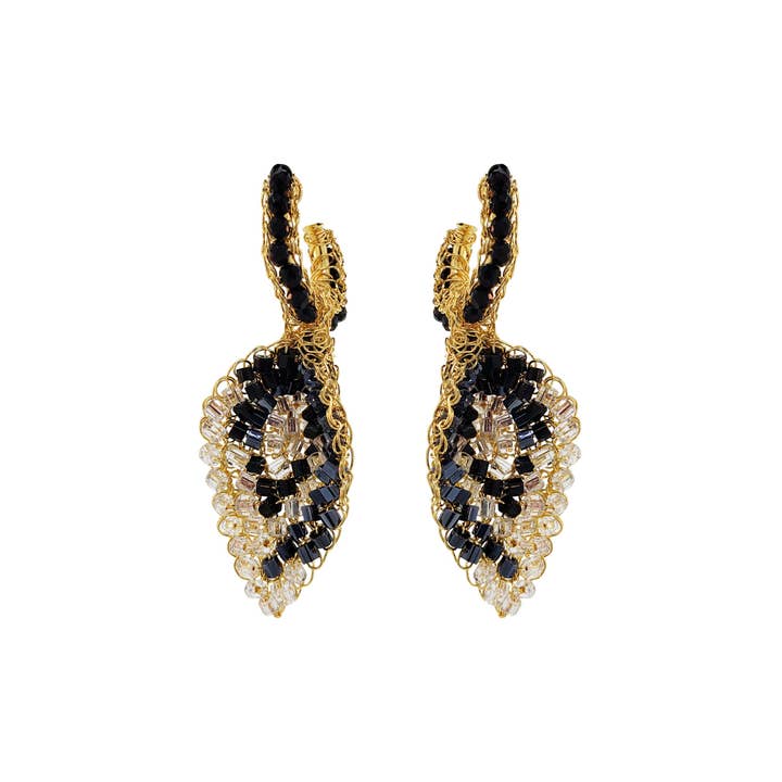 Lavish By Tricia Milaneze - Wholesale Dangle Earrings - Back Mix Arum Handmade Crochet Earrings