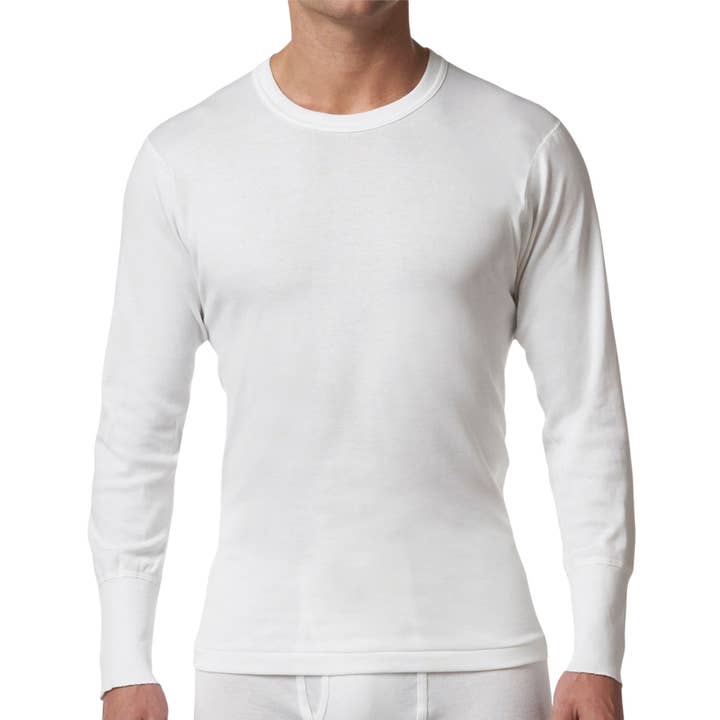 Chemise à manches longues en tricot côtelé de coton de qualité supérieure pour hommes pour la vente par Stanfield's